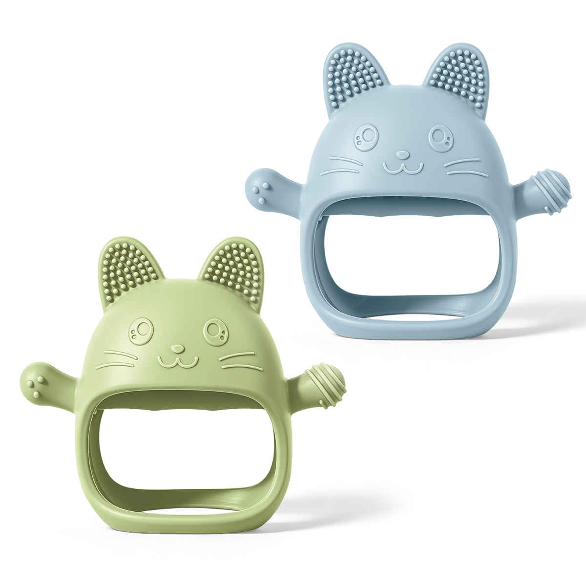 Teething Mitten Baby - TYRY.HU 2pcs Baby Teether Gloves Kids