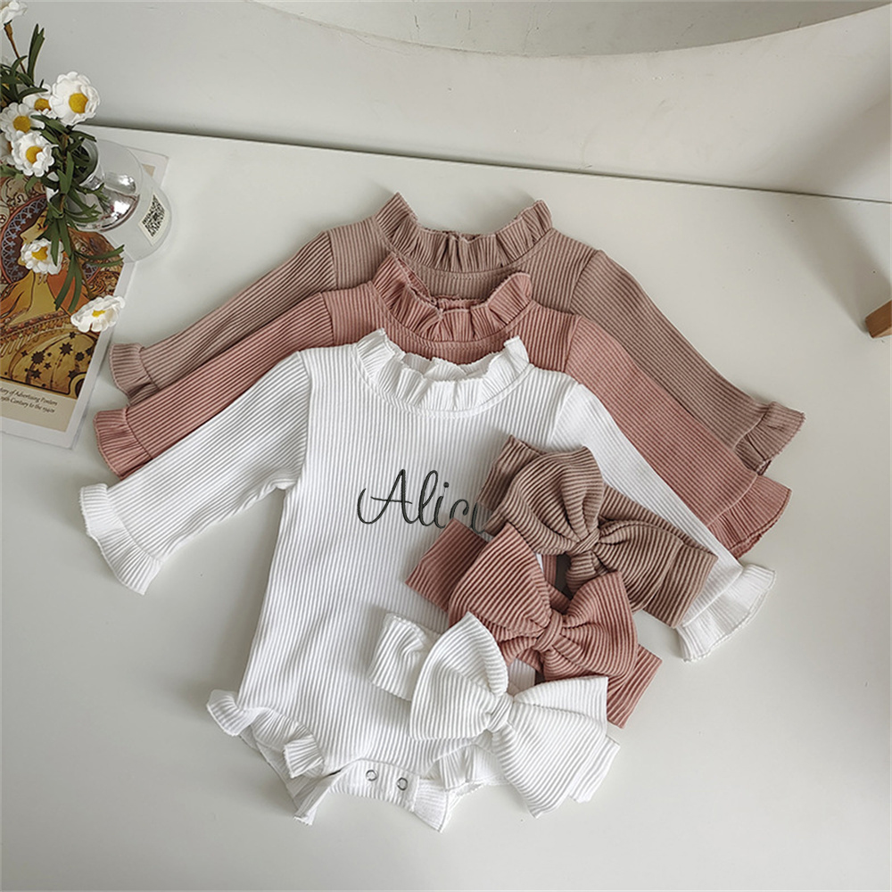Baby Products Name - Autumn Striped Crawling Suit for Infant
