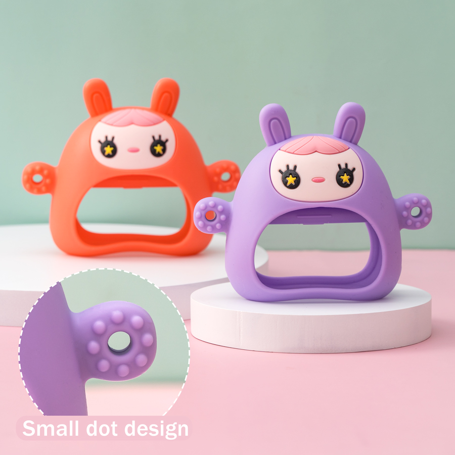 1PC Silicone Teether Toy BPA F - огляд і ціна Teething Mitten Baby