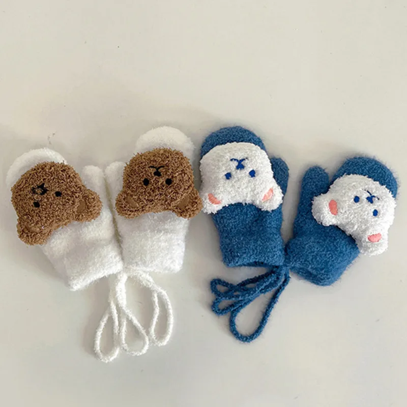 1-4Y Cartoon Bear Baby Mittens - огляд і ціна Teething Mitten Baby