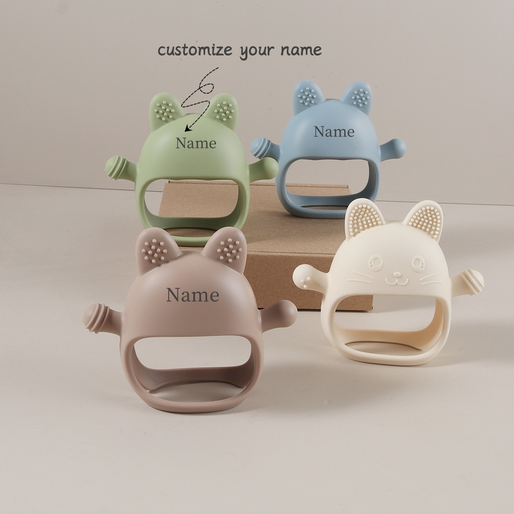 Personalized Baby Teether Cust - огляд і ціна Teething Mitten Baby