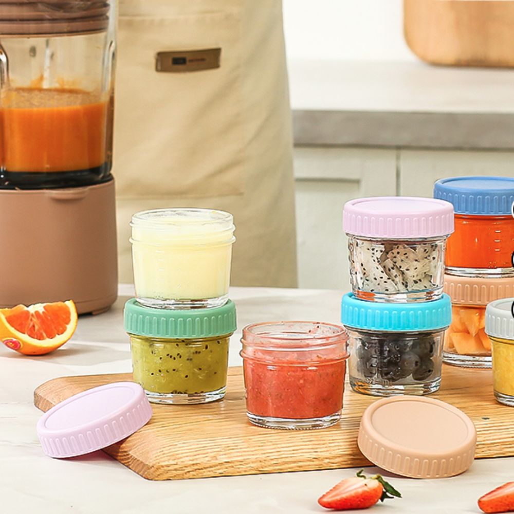6pcs Multipurpose Glass Baby F - огляд і ціна Baby Food Storage Jar