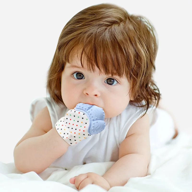 Food grade silicone Gloves Bab - огляд і ціна Teething Mitten Baby
