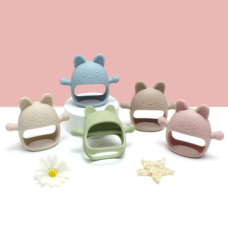 1PC Baby Silicone Teethers Glo - огляд і ціна Teething Mitten Baby