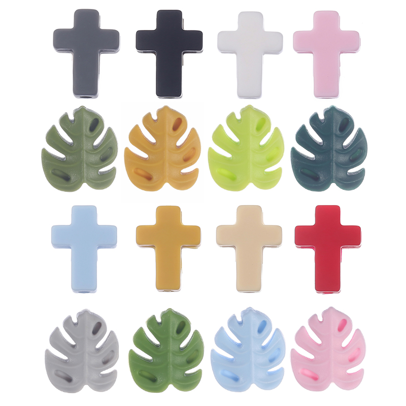 10Pcs Leaves Cross Silicone Be - огляд і ціна Baby Products Name