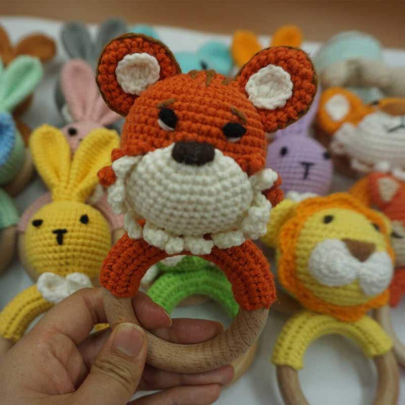 1PC Rabbit Tiger Lion Crochet  - огляд і ціна Baby Products Rabbit