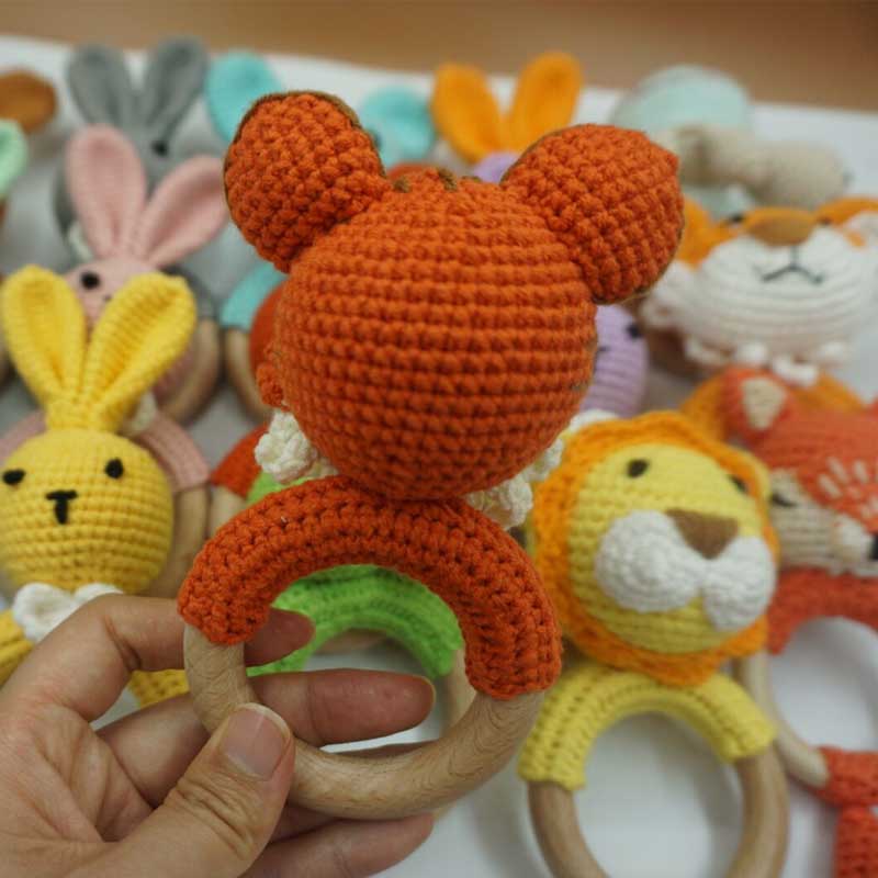 1PC Rabbit Tiger Lion Crochet  - огляд і ціна Baby Products Rabbit